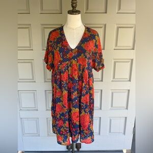 Souleiado " Gaia" Tissu Roulotte Bleu Dress